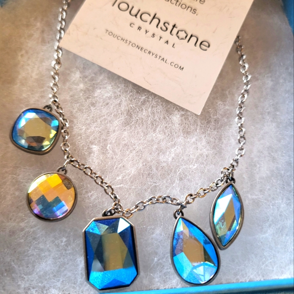 Touchstone Crystal Blue Necklace
